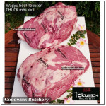 Beef CHUCK Wagyu Tokusen marbling <=5 aged frozen PORTIONED +/- 1.2kg (price/kg)